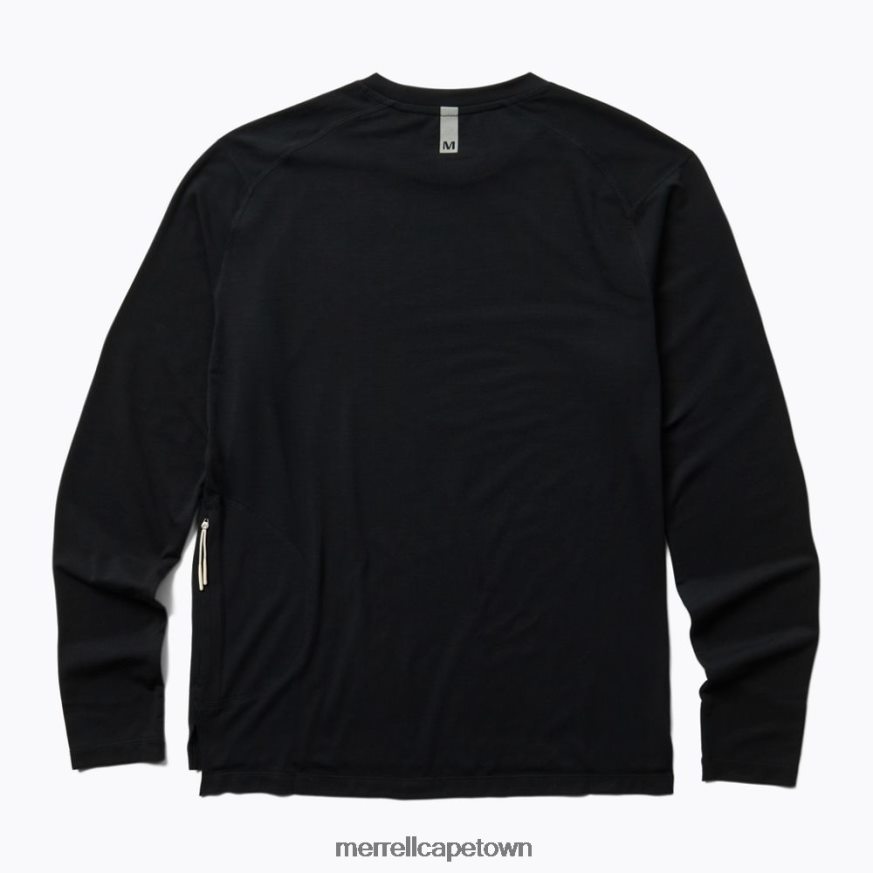 Black F60FX21010 Perfect Long Sleeve Tee with Tencel (JWS26865-010) Merrell