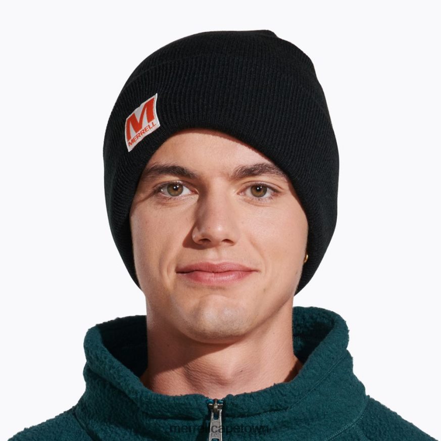 Black F60FX2223 Patch Beanie (JAF26639-010) Merrell