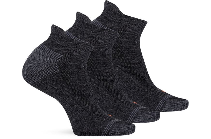 Black F60FX2359 Recycled Low Cut Tab Sock 3 Pack (JSF24606-012) Merrell