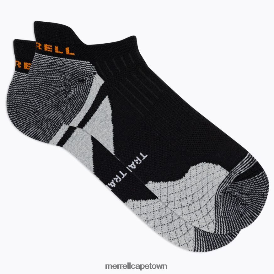 Black F60FX2417 Cushion Trail Runner Tab Sock (JSS27023-010) Merrell
