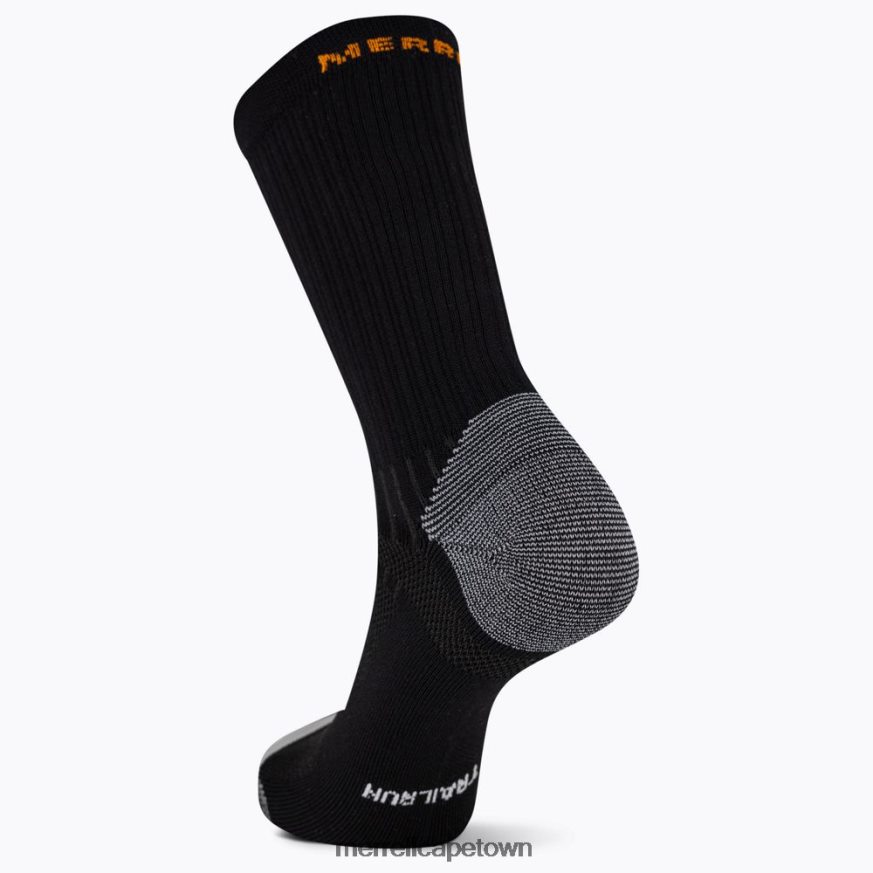 Black F60FX2469 Trail Runner Light Crew Sock (JSS27021-010) Merrell