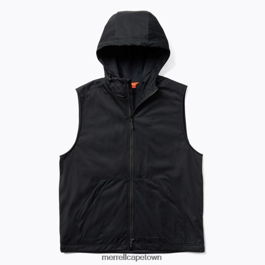 Black F60FX2595 Whisper Hooded Vest (JMS26863-010) Merrell
