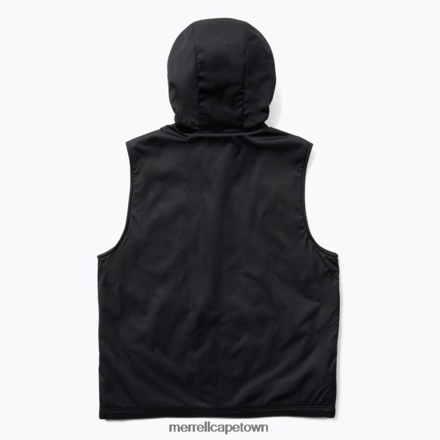 Black F60FX2595 Whisper Hooded Vest (JMS26863-010) Merrell
