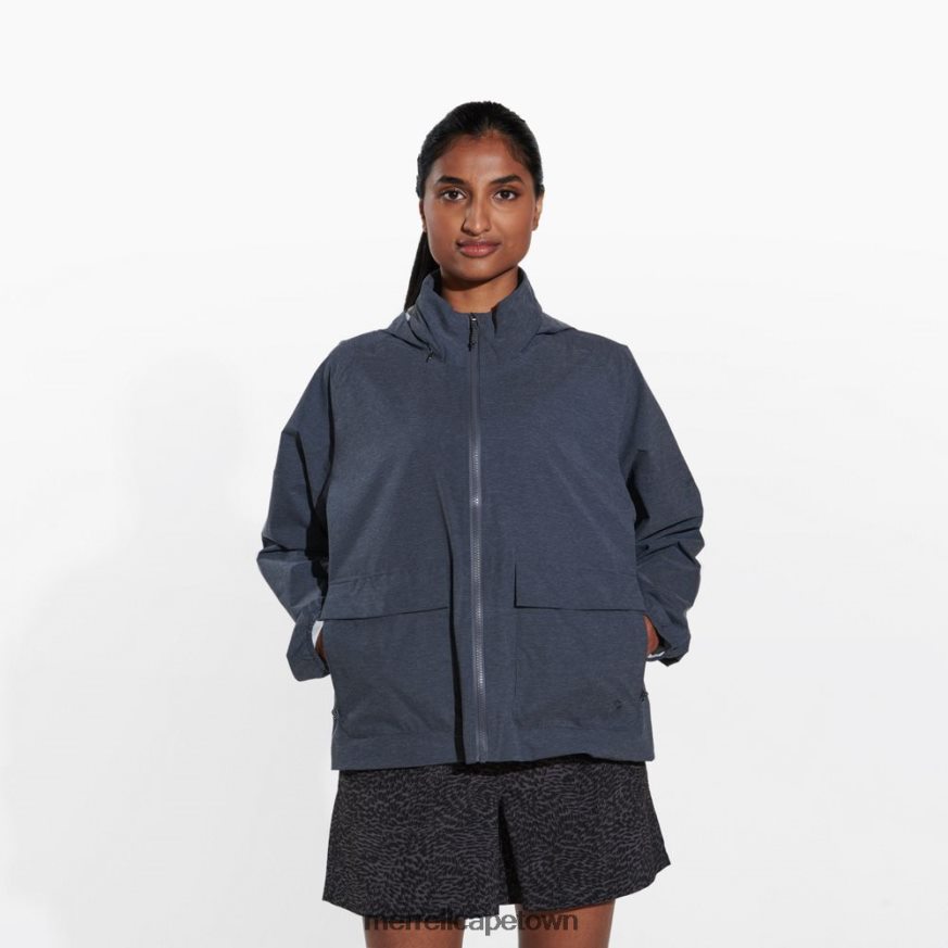 Black Heather F60FX21183 Alpine Packable Rain Shell (JWS26352-003) Merrell