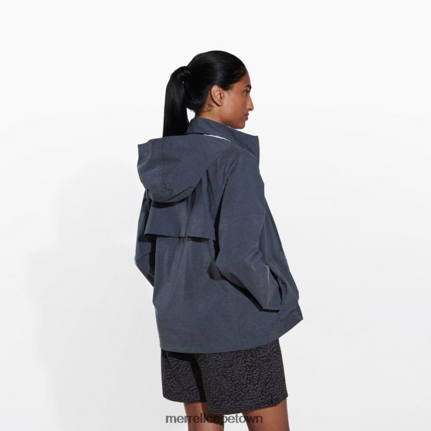 Black Heather F60FX21183 Alpine Packable Rain Shell (JWS26352-003) Merrell