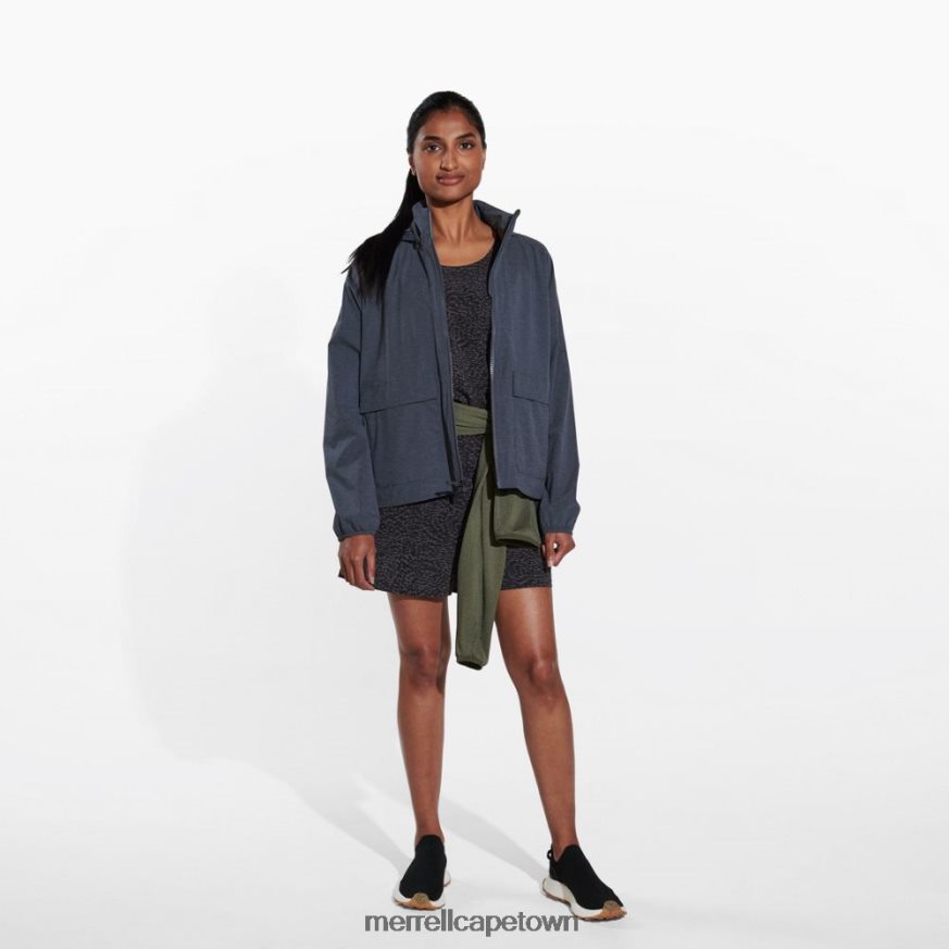 Black Heather F60FX21183 Alpine Packable Rain Shell (JWS26352-003) Merrell