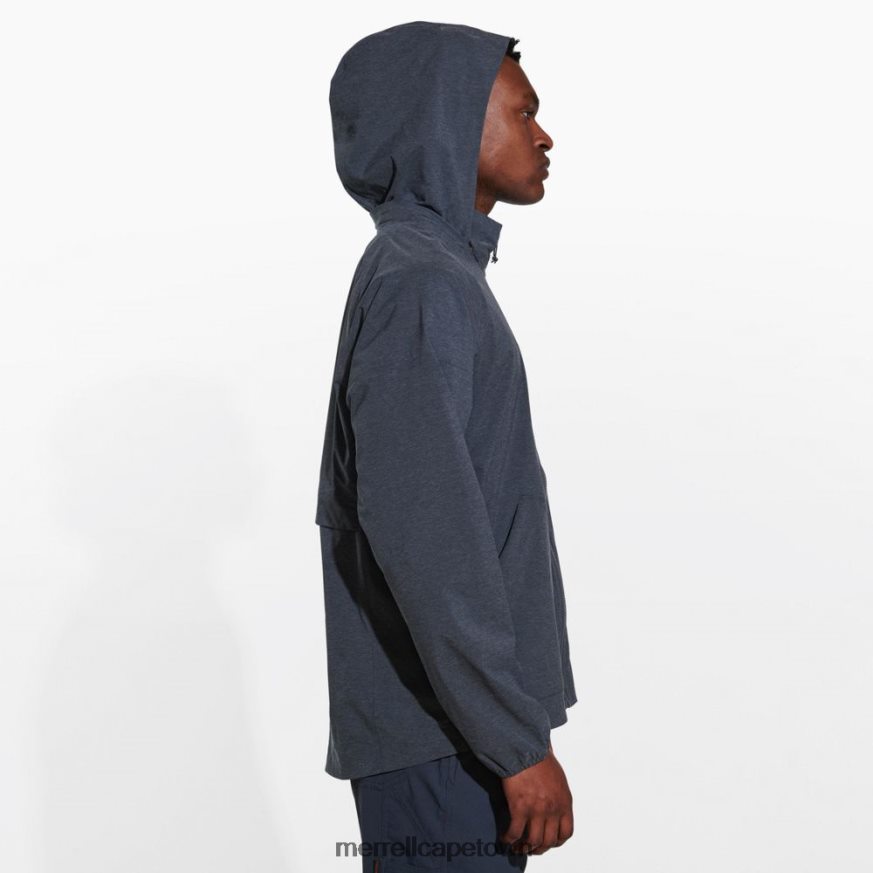 Black Heather F60FX2702 Alpine Packable Rain Shell (JMS26321-003) Merrell