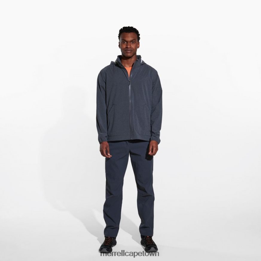 Black Heather F60FX2702 Alpine Packable Rain Shell (JMS26321-003) Merrell