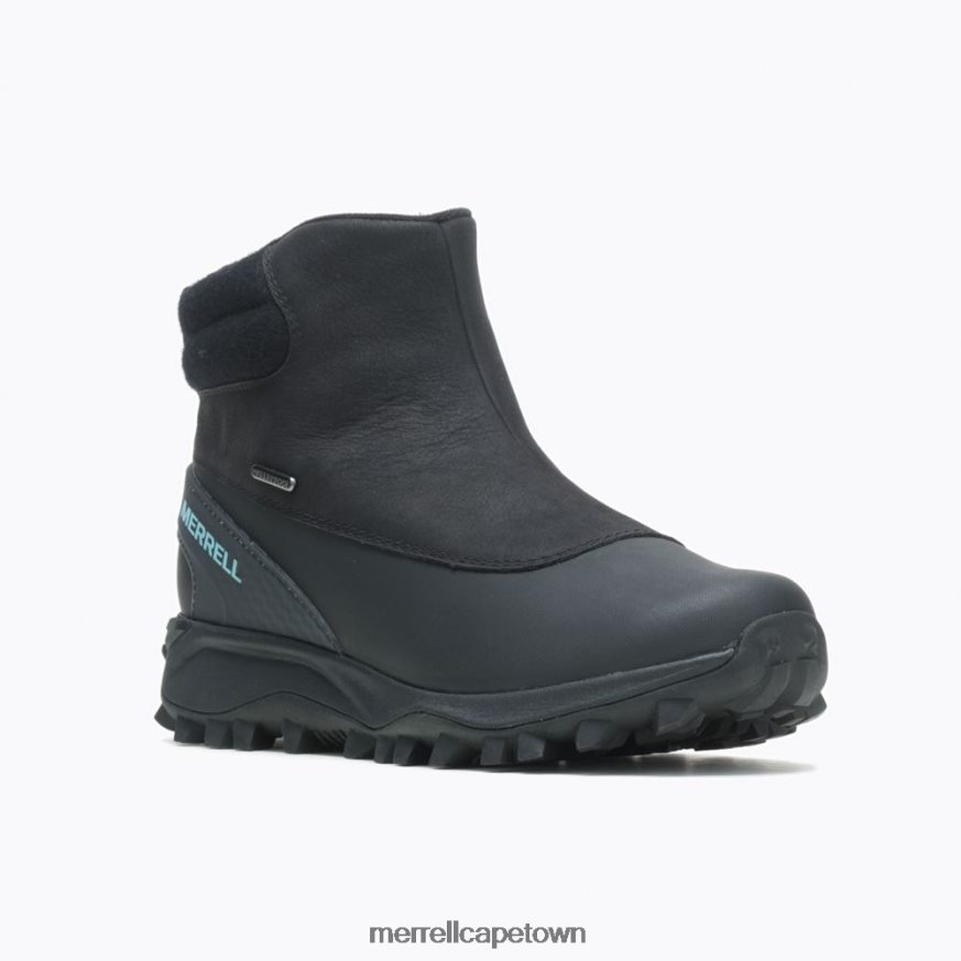 Black/Canal F60FX21328 Thermo Kiruna Mid Zip Waterproof (J035090) Merrell