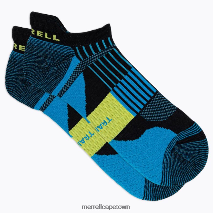Blue Multi F60FX2418 Cushion Trail Runner Tab Sock (JSS27023-401) Merrell