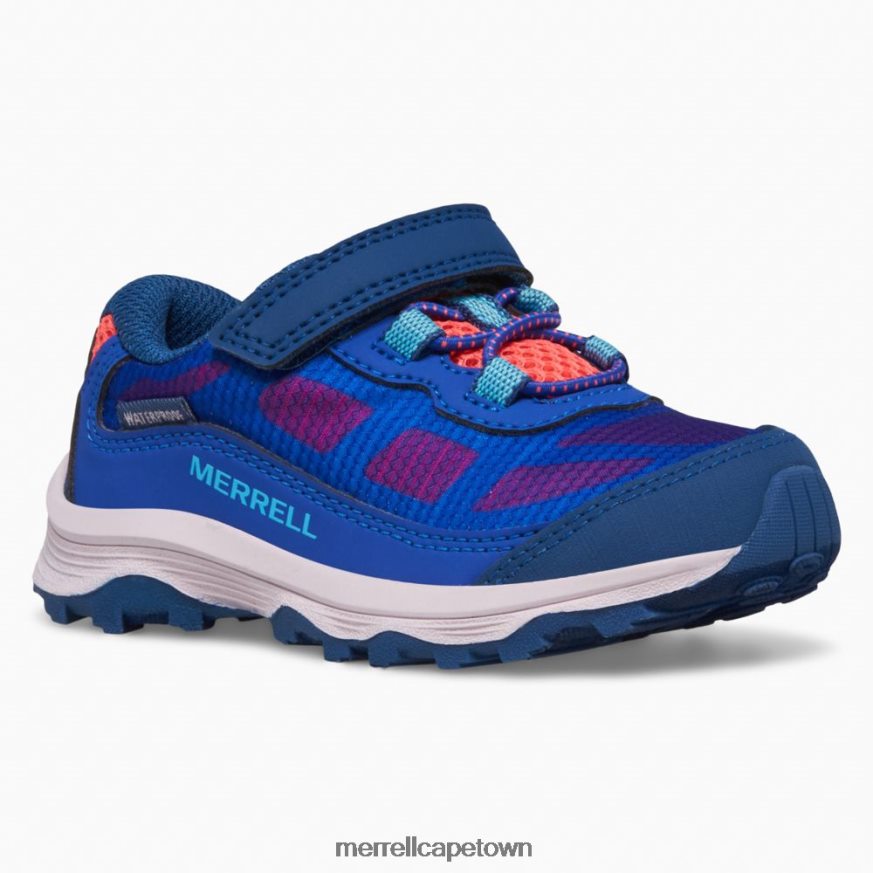 Blue/Berry/Turquoise F60FX21369 Moab Speed Low A/C Jr Waterproof Sneaker (ML167123) Merrell