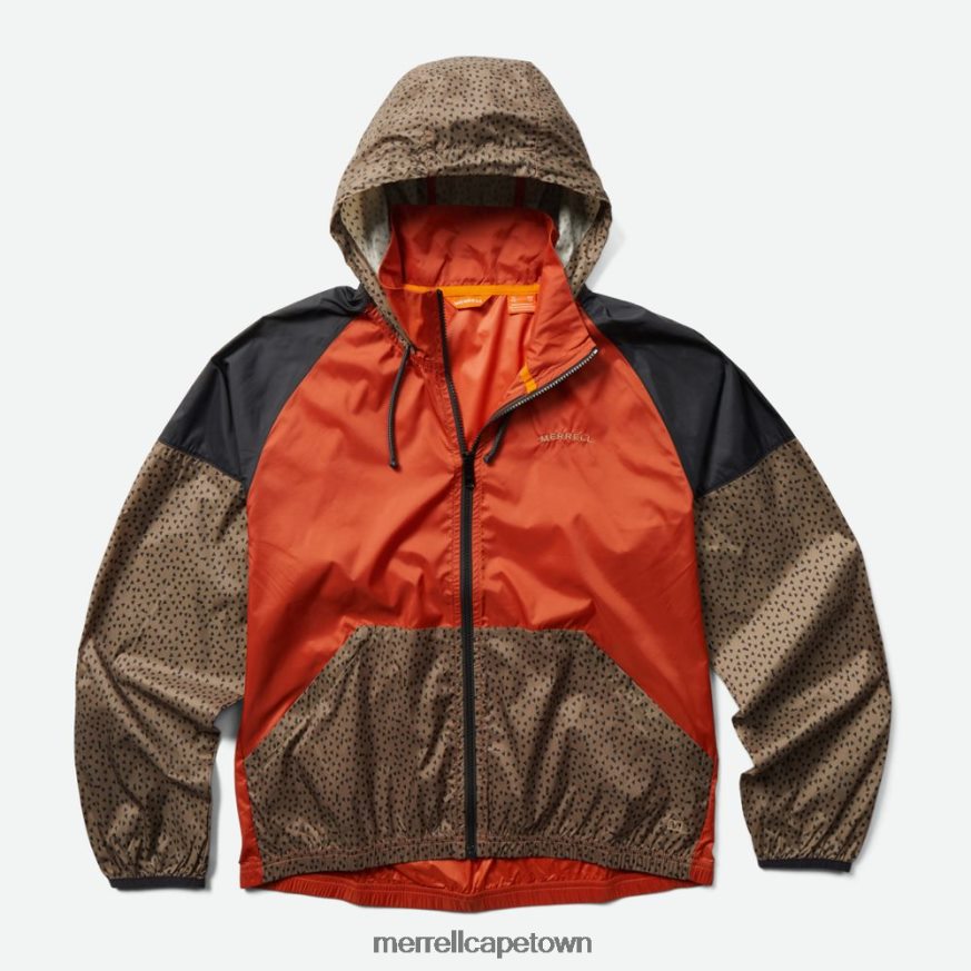 Clay/Sepia Tint F60FX2775 Alder Packable Wind Shell (JMS26322-933) Merrell