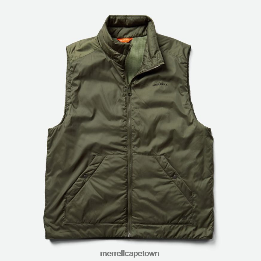 Dusty Olive F60FX2590 Geotex Insulated Vest (JMS26416-326) Merrell