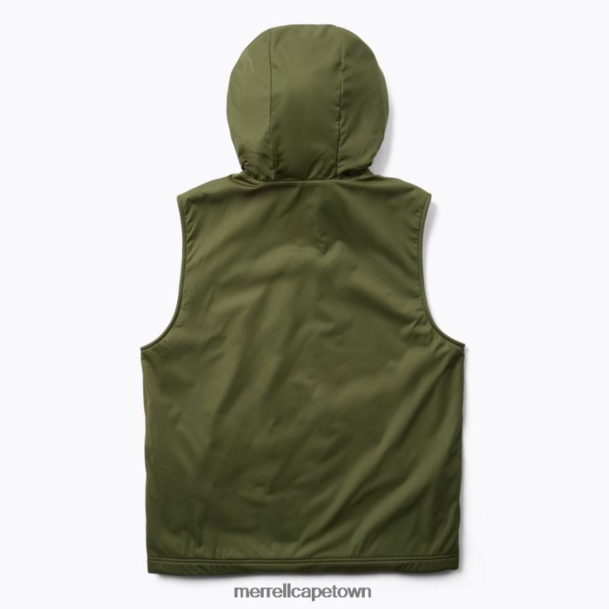 Dusty Olive F60FX2596 Whisper Hooded Vest (JMS26863-326) Merrell