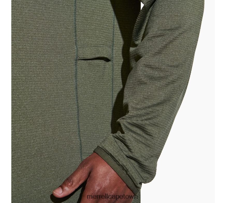 Dusty Olive Heather F60FX2415 Geotex 1/4 Zip (JMS26326-327) Merrell