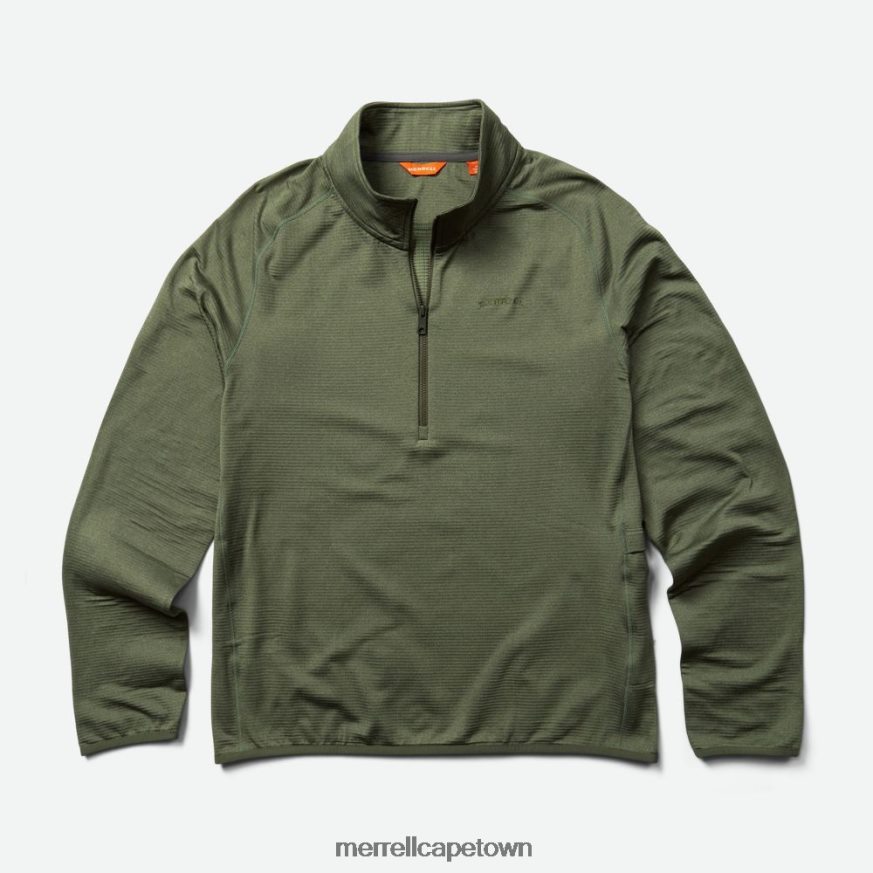 Dusty Olive Heather F60FX2415 Geotex 1/4 Zip (JMS26326-327) Merrell