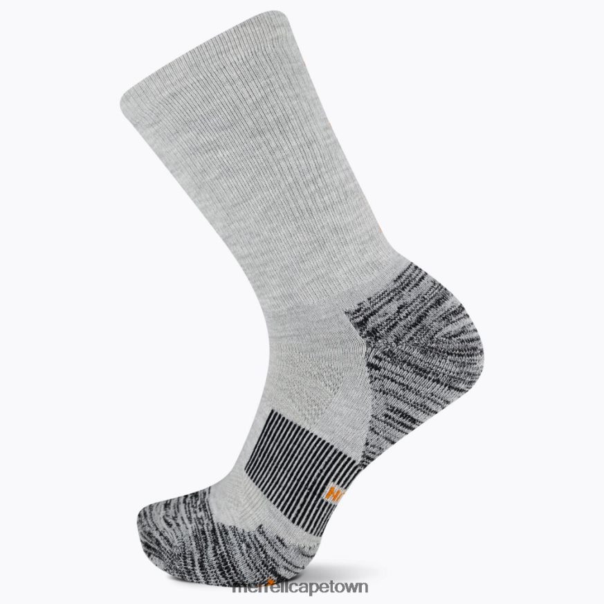 Gray Heather F60FX2486 Thermal Trail Run Crew Sock (JSF26899-020) Merrell