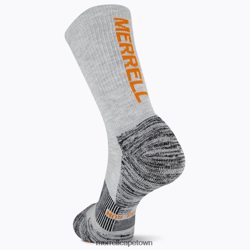 Gray Heather F60FX2486 Thermal Trail Run Crew Sock (JSF26899-020) Merrell