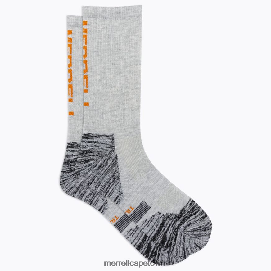 Gray Heather F60FX2486 Thermal Trail Run Crew Sock (JSF26899-020) Merrell