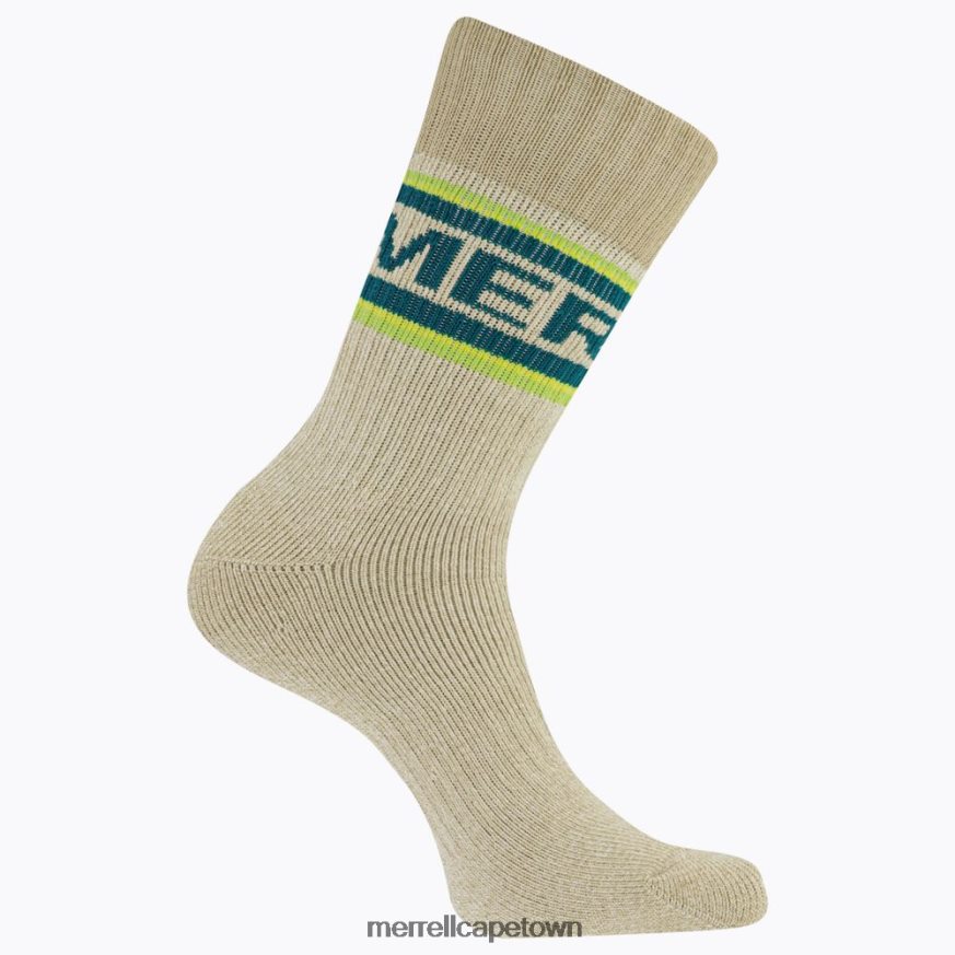 Green F60FX2232 Brushed Crew Sock (JSF26904-300) Merrell