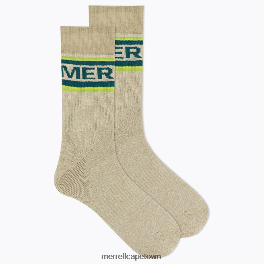 Green F60FX2232 Brushed Crew Sock (JSF26904-300) Merrell