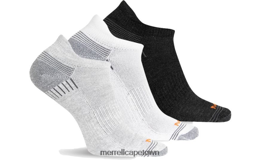 Grey Heather Asst F60FX2360 Recycled Low Cut Tab Sock 3 Pack (JSF25059-041) Merrell