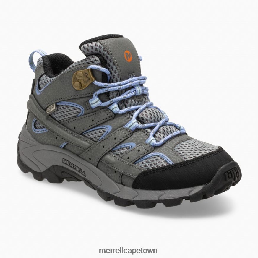 Grey/Periwinkle F60FX2804 Moab 2 Mid Waterproof Boot (MK162260) Merrell