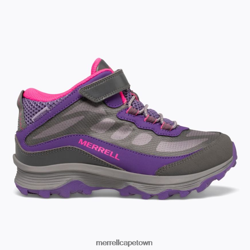 Grey/Pink/Purple F60FX21387 Moab Speed Mid A/C Waterproof (MK165209) Merrell