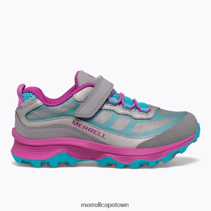 Grey/Silver/Turquoise F60FX21362 Moab Speed Low A/C Waterproof (MK165211) Merrell