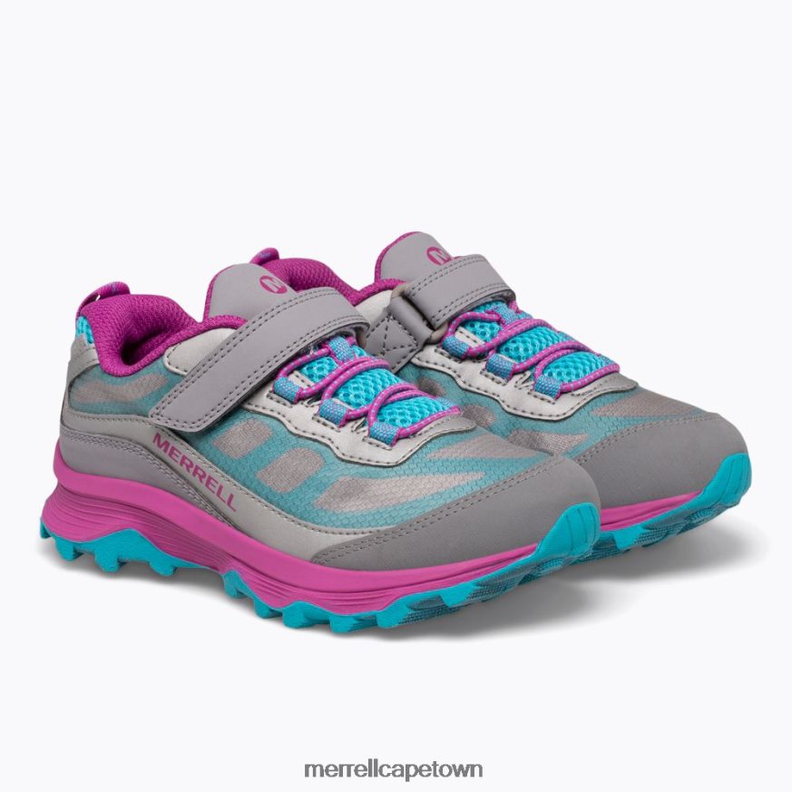 Grey/Silver/Turquoise F60FX21362 Moab Speed Low A/C Waterproof (MK165211) Merrell