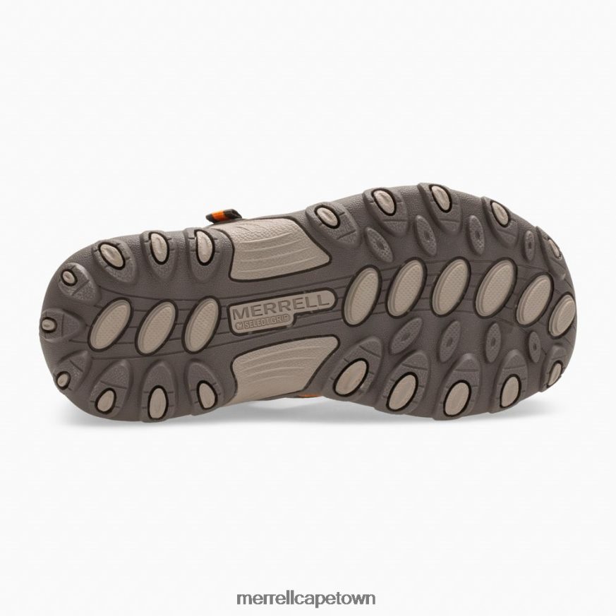Gunsmoke/Orange F60FX21411 Hydro H2O Hiker Sandal (MK261856K) Merrell