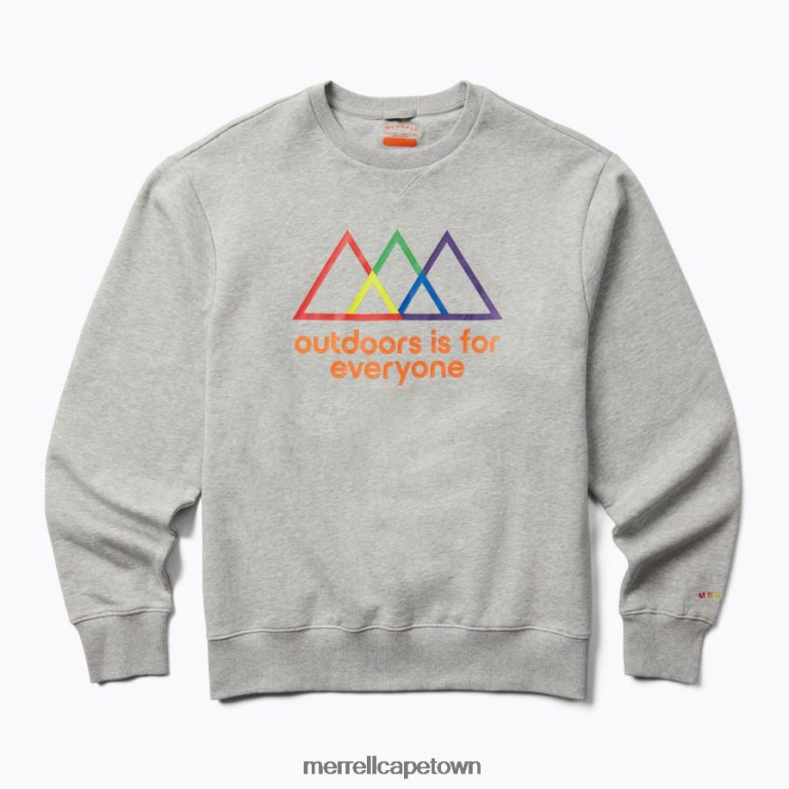 Heather Gray F60FX2748 Outdoors Is For Everyone Crewneck Sweatshirt (JMS26875-050) Merrell
