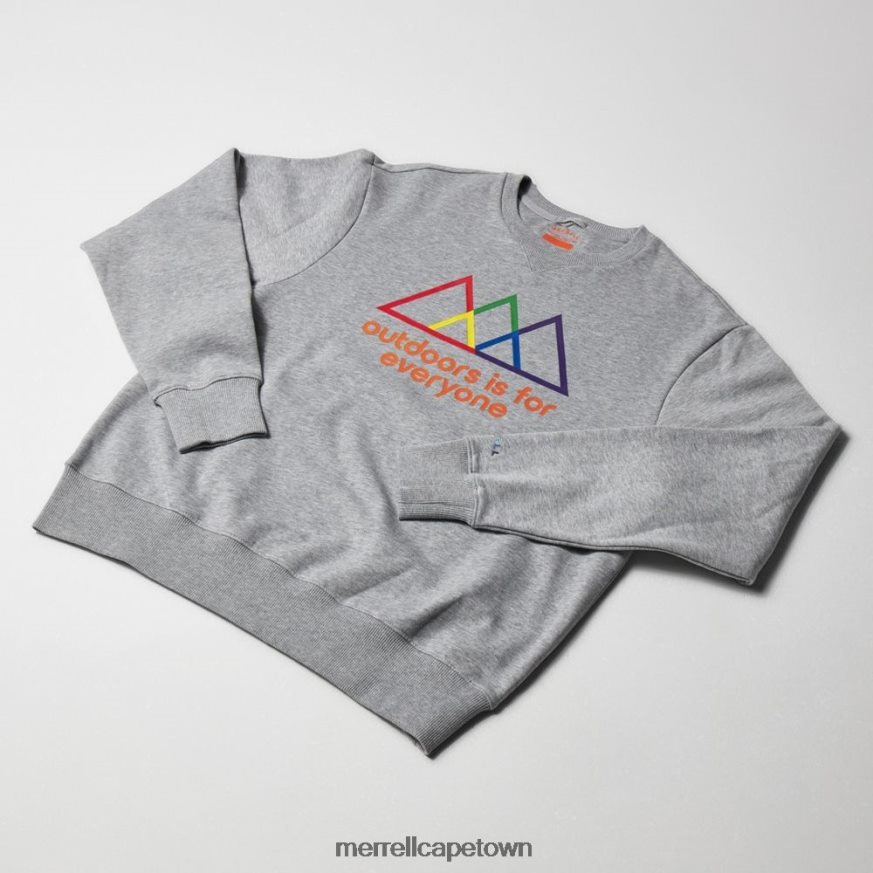 Heather Gray F60FX2748 Outdoors Is For Everyone Crewneck Sweatshirt (JMS26875-050) Merrell