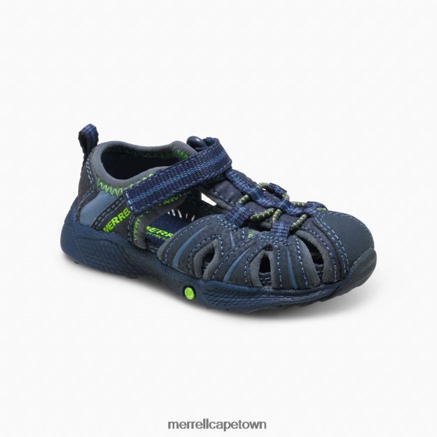 Navy / Green F60FX21407 Hydro Jr Sandal (MT53375) Merrell