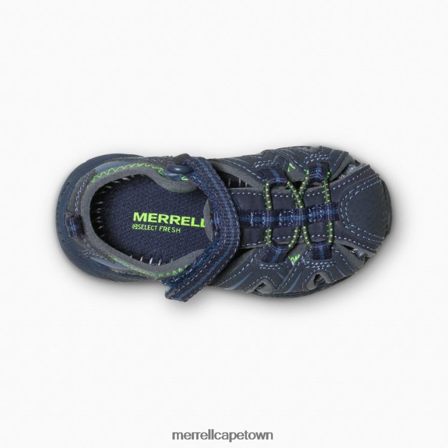 Navy / Green F60FX21407 Hydro Jr Sandal (MT53375) Merrell