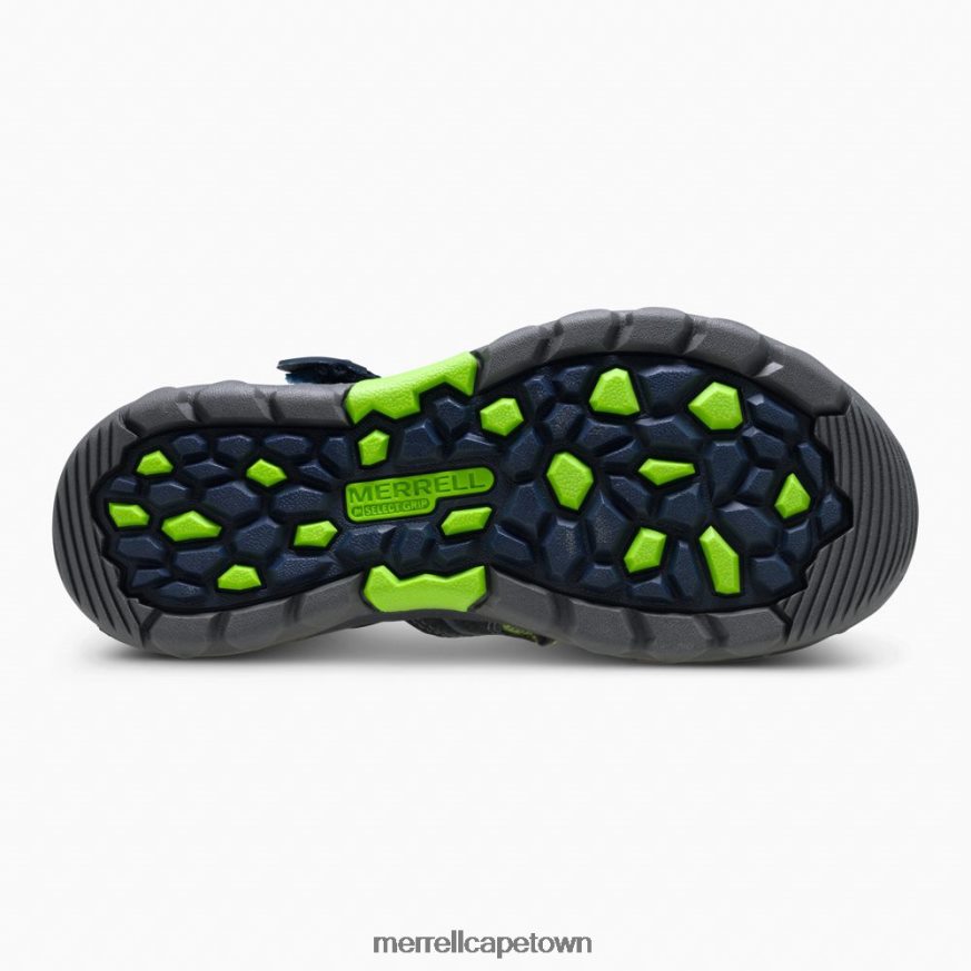 Navy / Green F60FX21413 Hydro Sandal (MY53375) Merrell