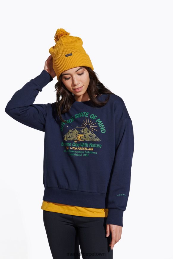 Navy F60FX21153 Outside State Of Mind Crew (JWF26634-353) Merrell