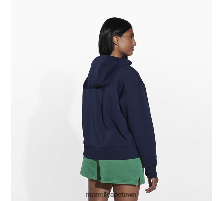 Navy F60FX21240 Scrap Pullover Hoody (JWS26642-353) Merrell