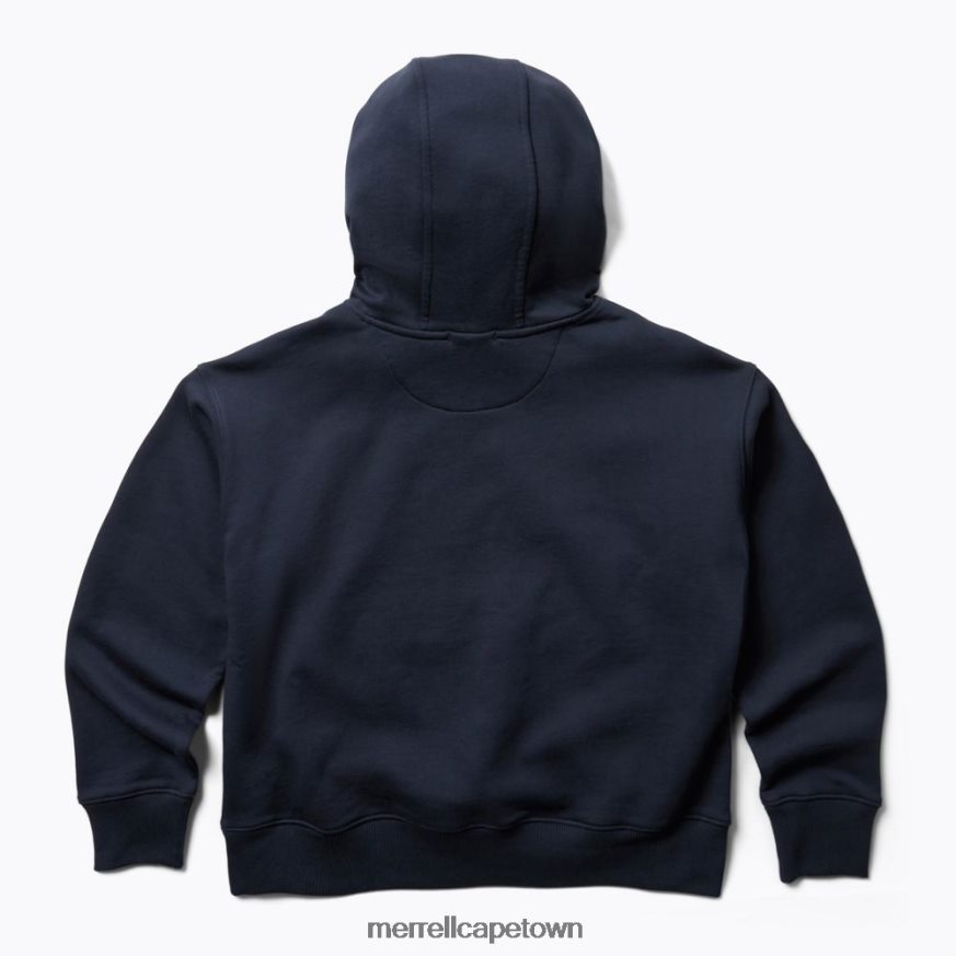 Navy F60FX21240 Scrap Pullover Hoody (JWS26642-353) Merrell