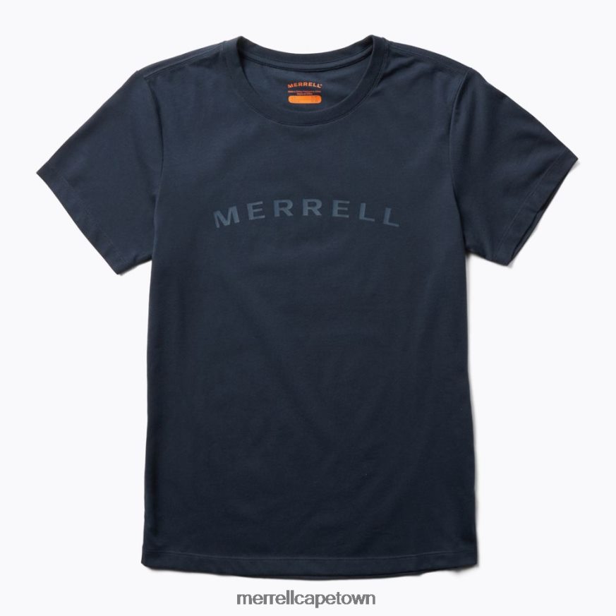 Navy F60FX21302 Wordmark Short Sleeve Tee (JWS26368-353) Merrell
