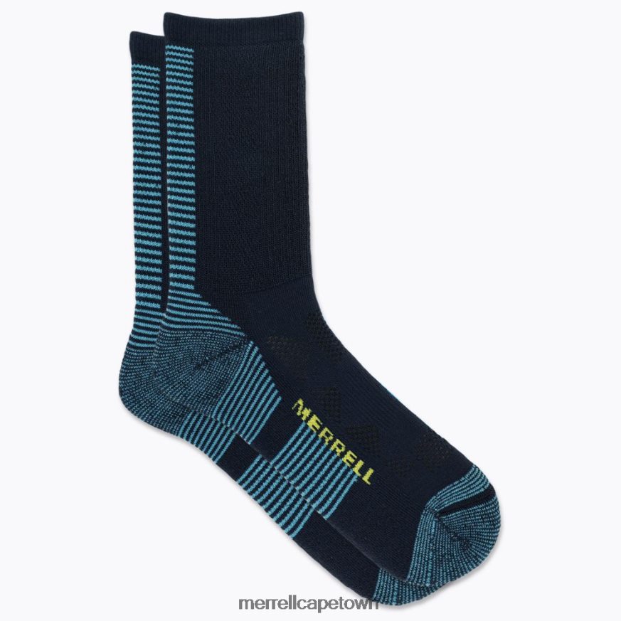 Navy F60FX2229 Moab Speed Crew sock (JSS27016-410) Merrell