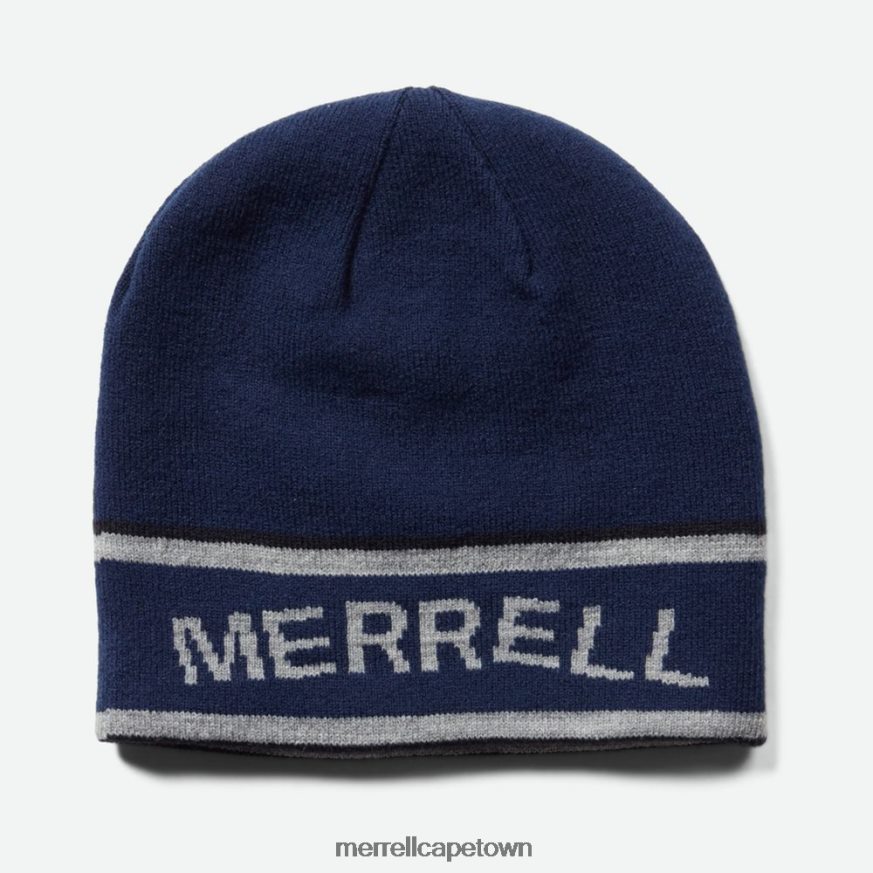 Navy F60FX2293 Reversible Beanie (JAF26531-353) Merrell