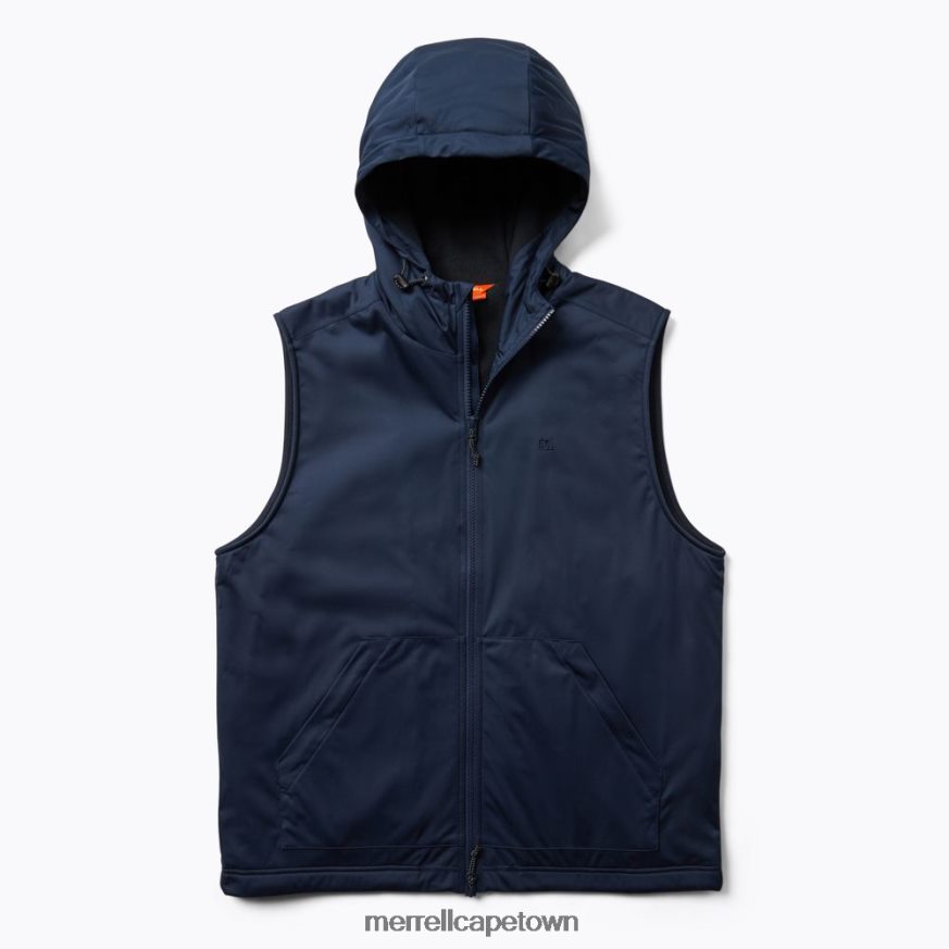 Navy F60FX2597 Whisper Hooded Vest (JMS26863-353) Merrell