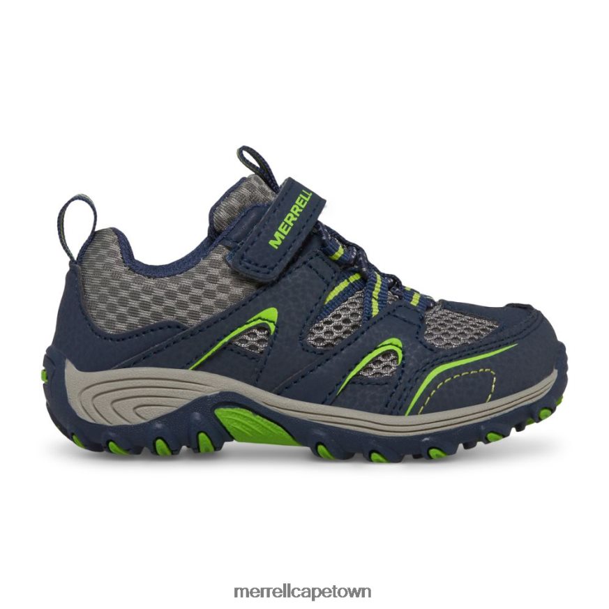 Navy/Green F60FX21344 Trail Chaser Jr Shoe (ML260888) Merrell