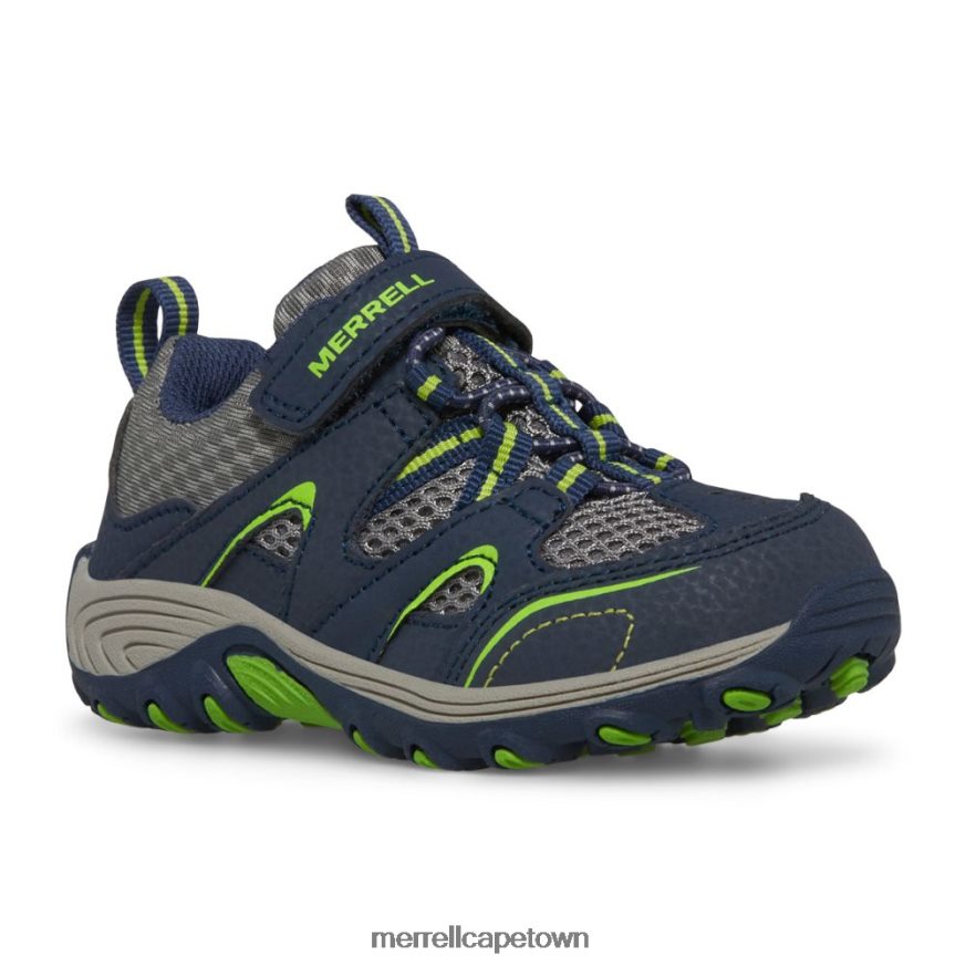 Navy/Green F60FX21344 Trail Chaser Jr Shoe (ML260888) Merrell