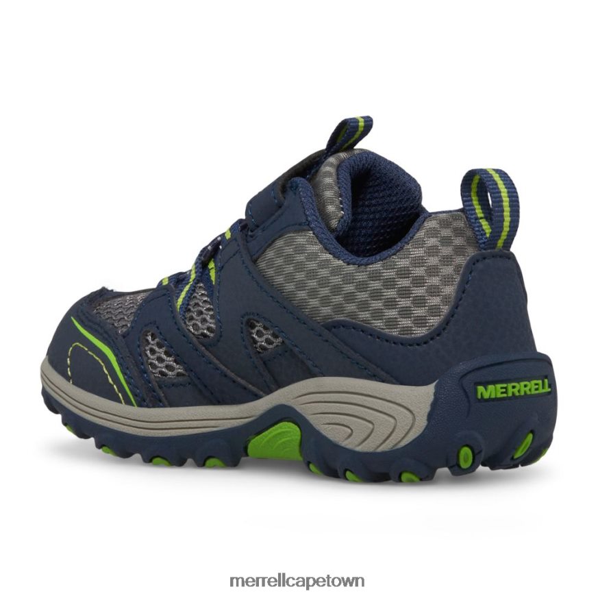 Navy/Green F60FX21344 Trail Chaser Jr Shoe (ML260888) Merrell