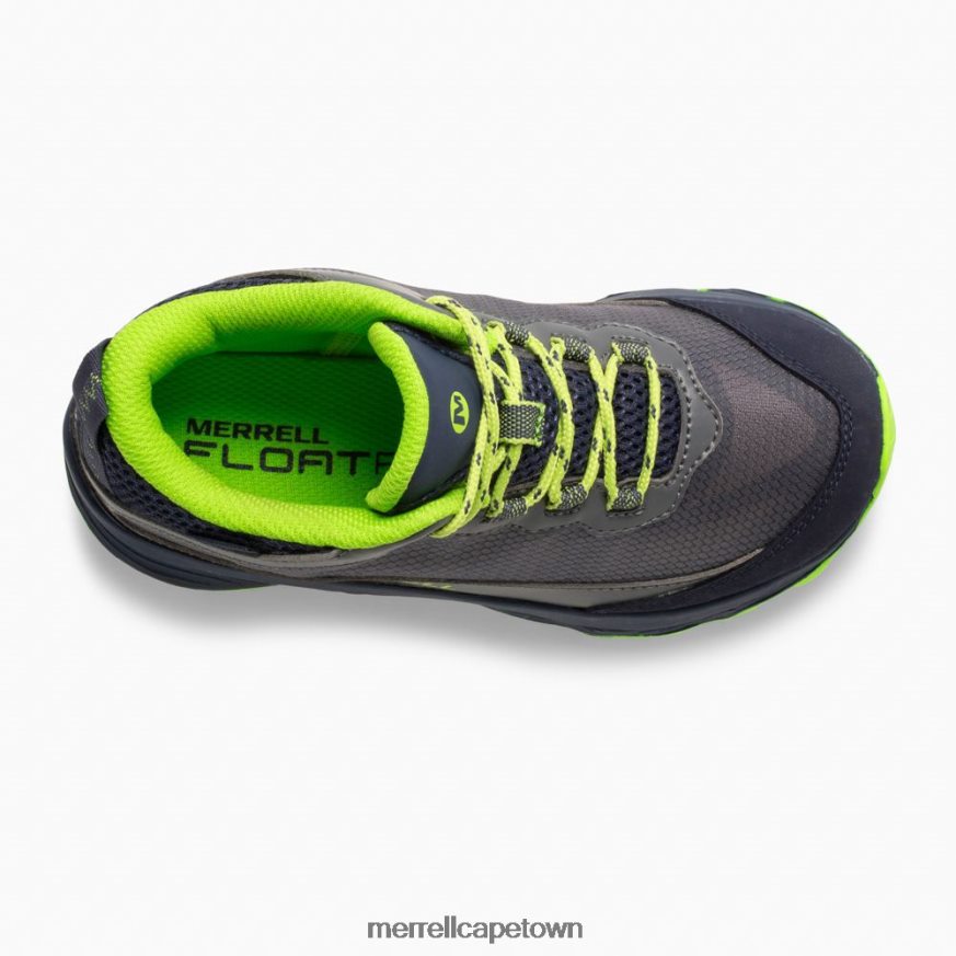 Navy/Grey/Lime F60FX21383 Moab Speed Mid Waterproof (MK265212) Merrell