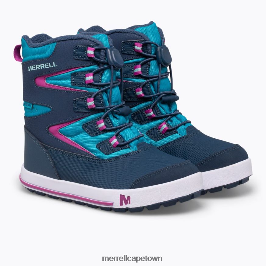 Navy/Turquoise F60FX21483 Snow Bank 30 Boot (MK165186K) Merrell