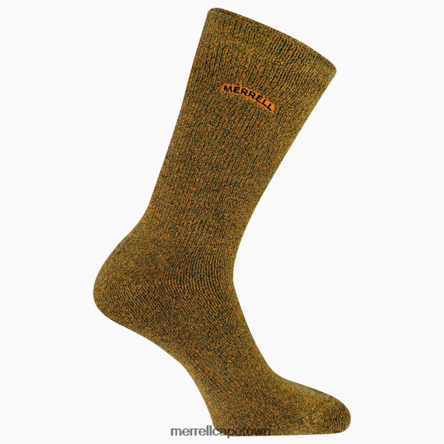 Orange F60FX2215 After-Sport Cushioned Crew Sock (JSF26893-800) Merrell