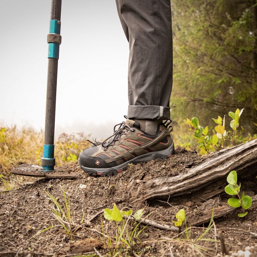 Pewter F60FX2370 Moab Vertex Vent Comp Toe Work Shoe (J11121) Merrell